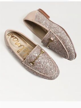 Sam Edelman girls Loraine shoes; Size 13 has Glitter Finish